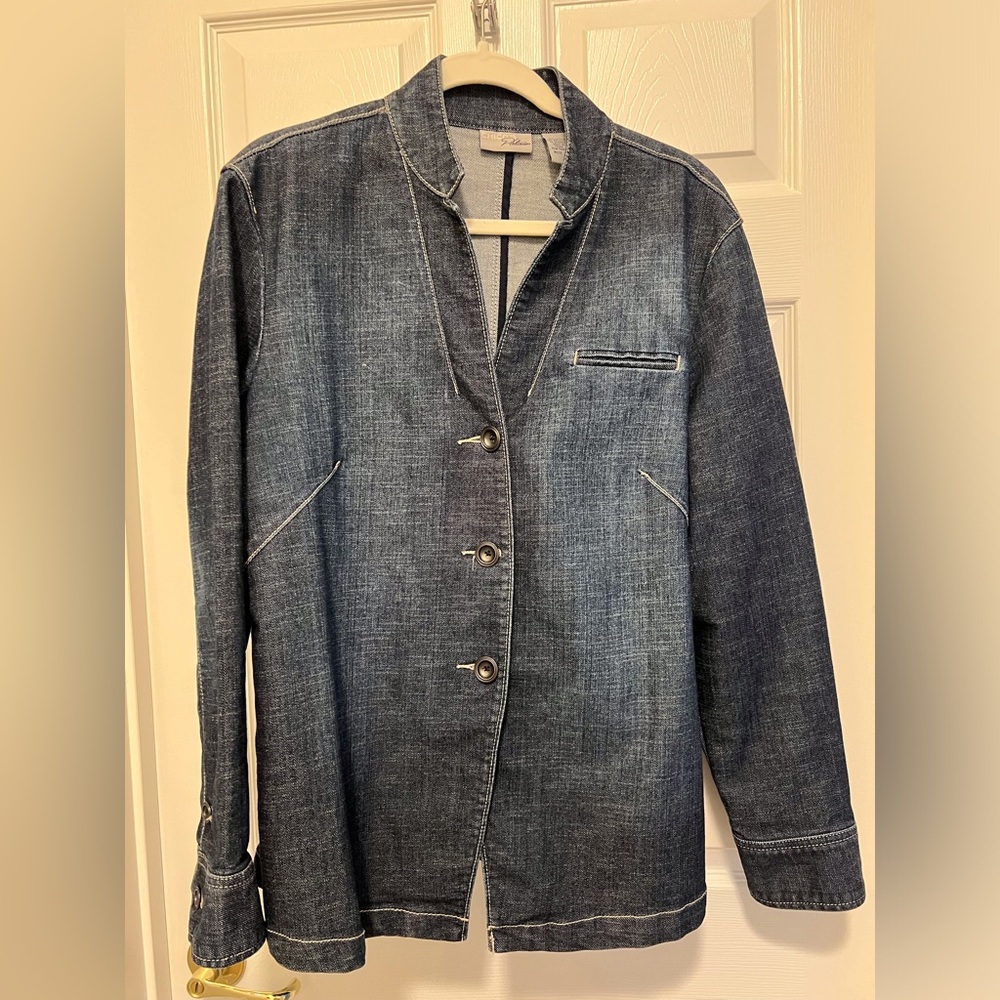 Chico's Dark Blue Jean Jacket